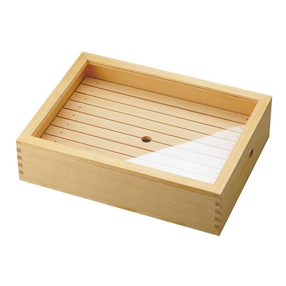 yamako- Joking, Wooden Box Perforated Plate, Acrylic Lid with Large
