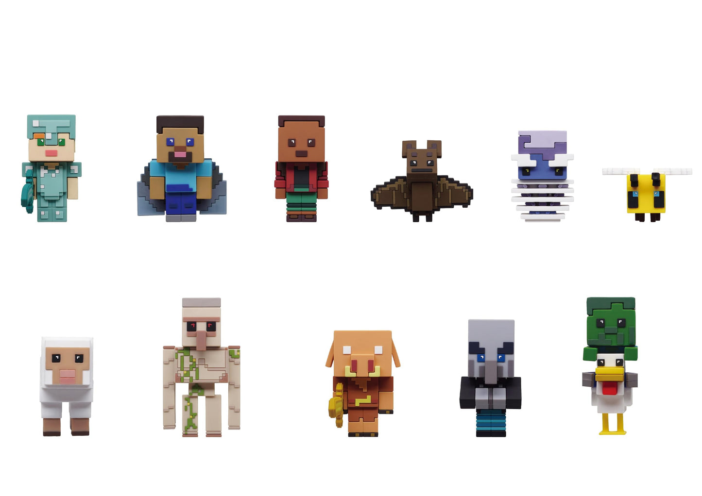 Minecraft, Series 4 – 5" Collectible Bag Clip – Blind Bag (ONE Random Figure) – Minecraft Character Keychain/Backpack Accessory | Official Licensed Merchandise