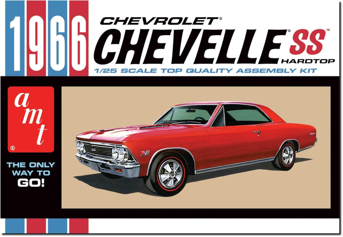 Platz AMT 1/25 1966 Chevrolet CHEVELL SS Plastic Model AMT1342 (AUTOMOTOR)