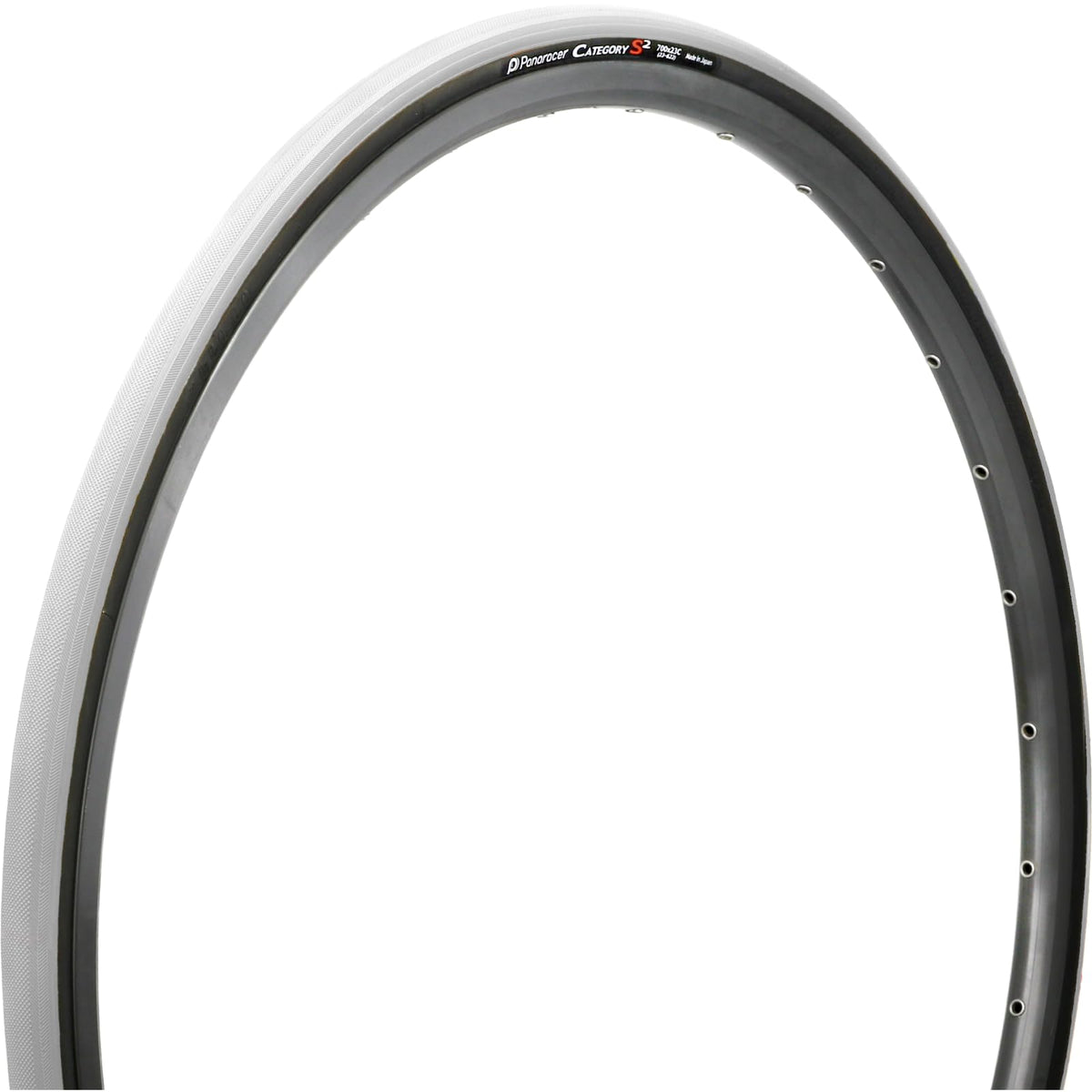 Panaracer Clincher Tire, Category S2 F723-CATS-W2, White/Black Sides, for Road Bikes, Cross Bikes, Commuting, Town Riding, Touring, Long Ride