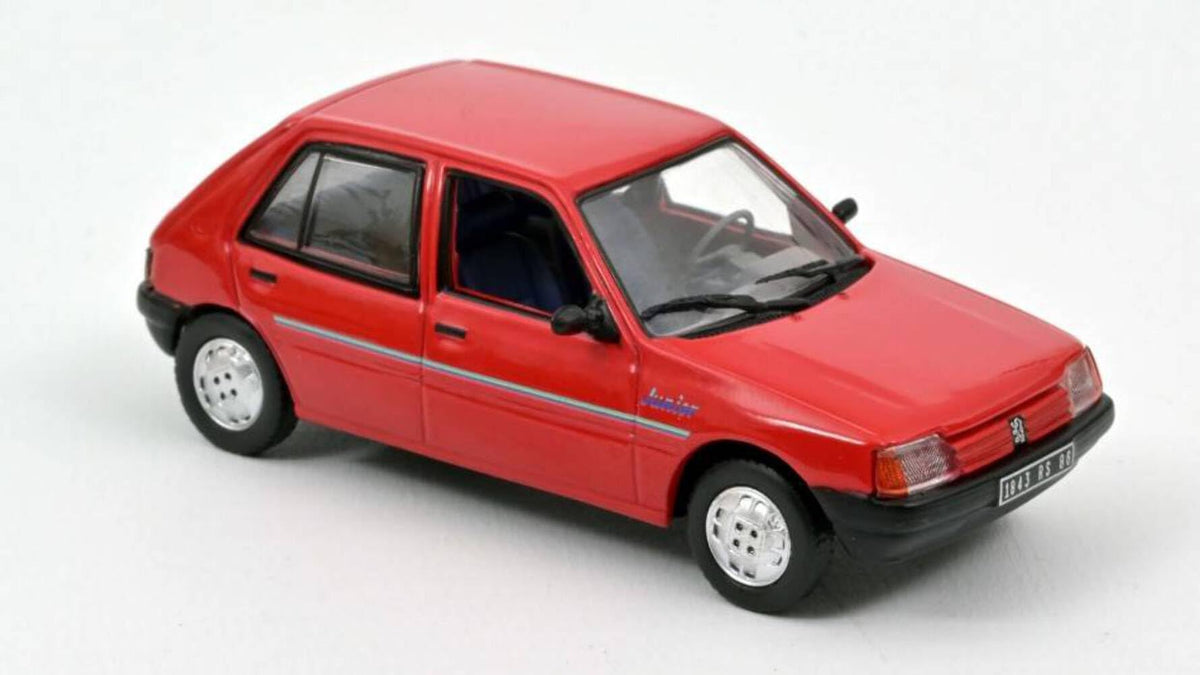 Norev NV471731 1:43 205 Junior 1988-Red Peugeot Collectable Model, Multi
