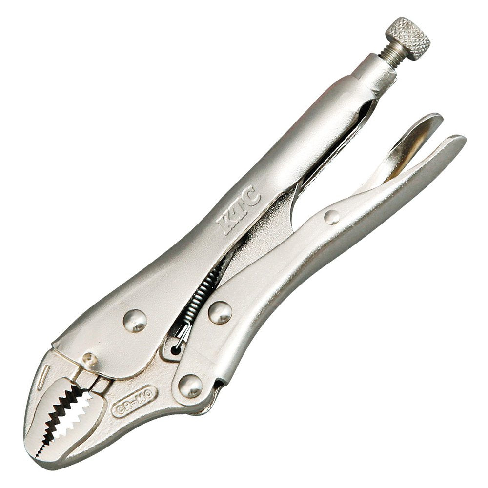KYOTO TOOL (KTC) Locking Pliers Curved Chin (with Wire Cutter) 100WR
