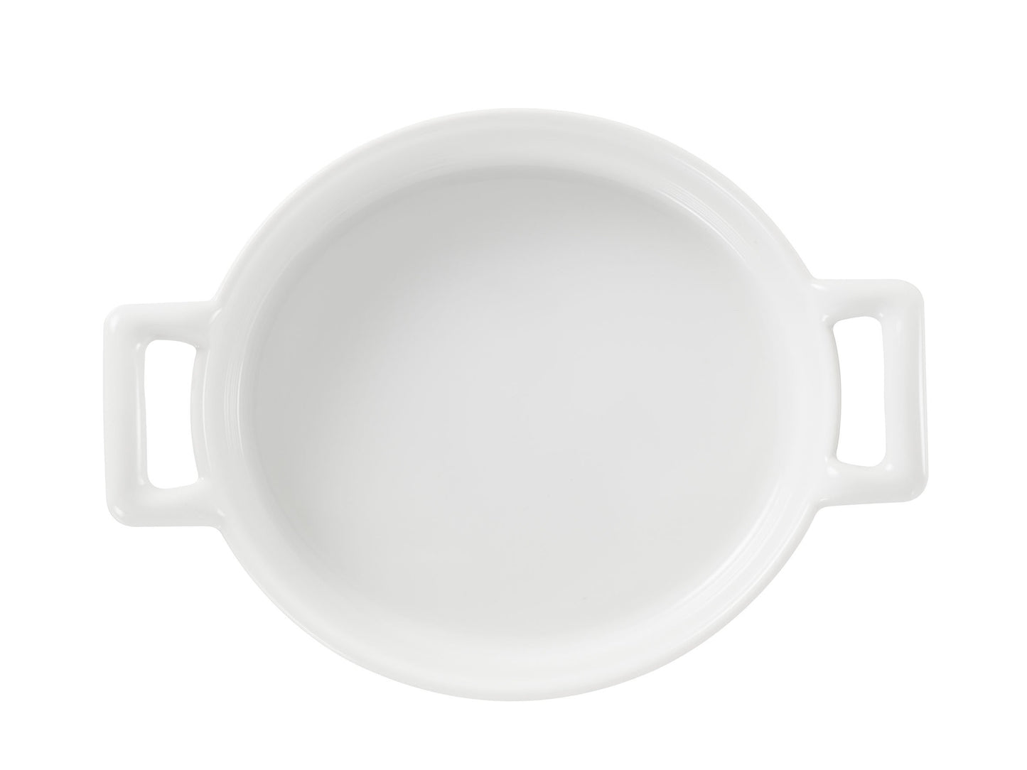 Revol Belle Cuisine White Porcelain 8.75 Ounce Oval Creme Brulee Dish