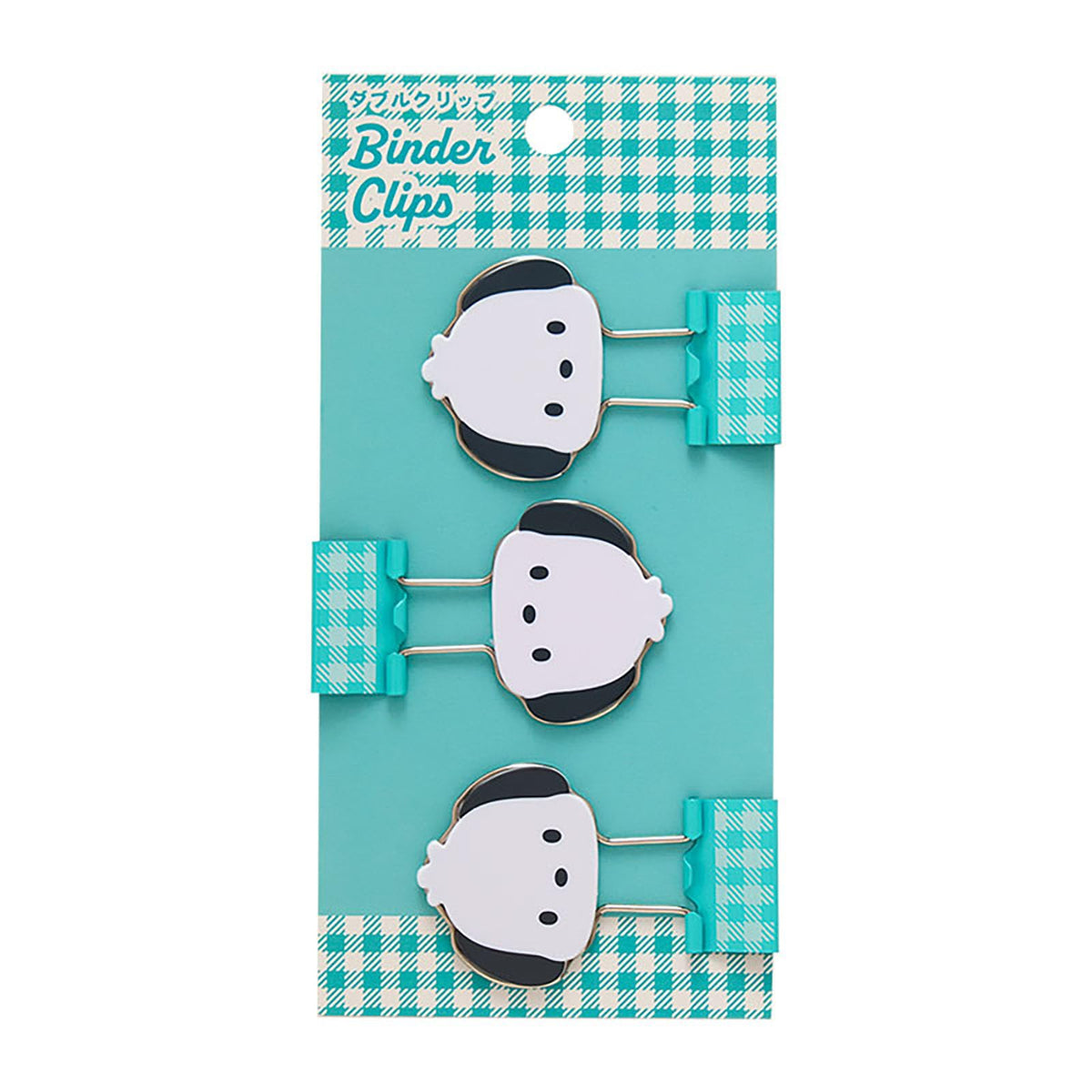 Sanrio 615510 Pochacco Double Clip, ABS Steel, Set of 3