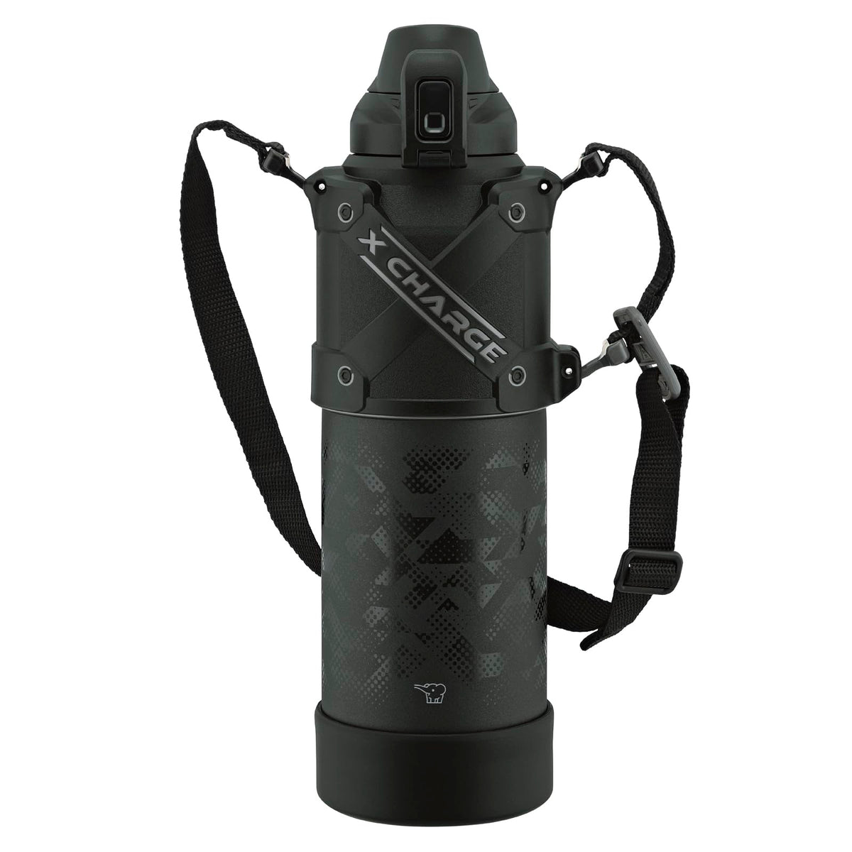 Zojirushi Mahobin SD-HB15-BA Children's Water Bottle, 3.5 gal (1.5 L), Protected Armor, Easy Care, Sports Drink, Black