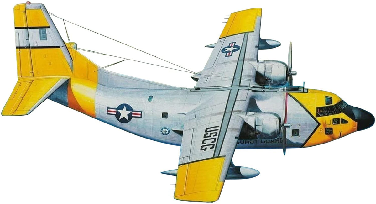 Lorden RE72062 1/72 US Coast Guard Fairchild HC-123B Provider Dual Transmitter Plastic Model