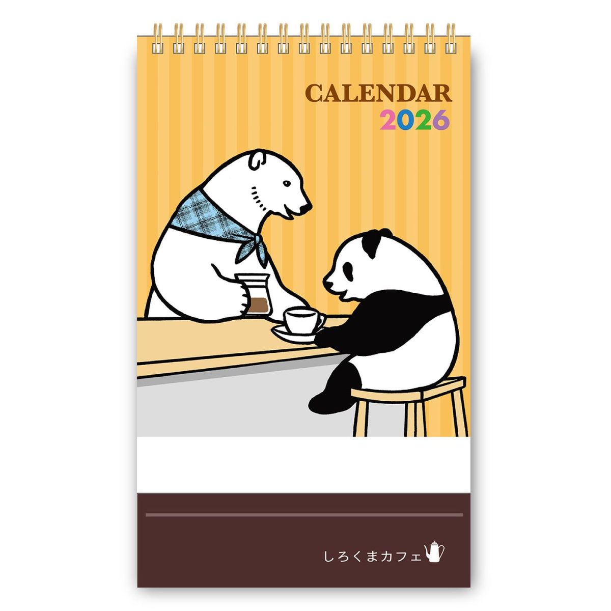 Gakken StaFul 2026 Tabletop Calendar, Shirokuma Cafe M09541, Starts from January 2026