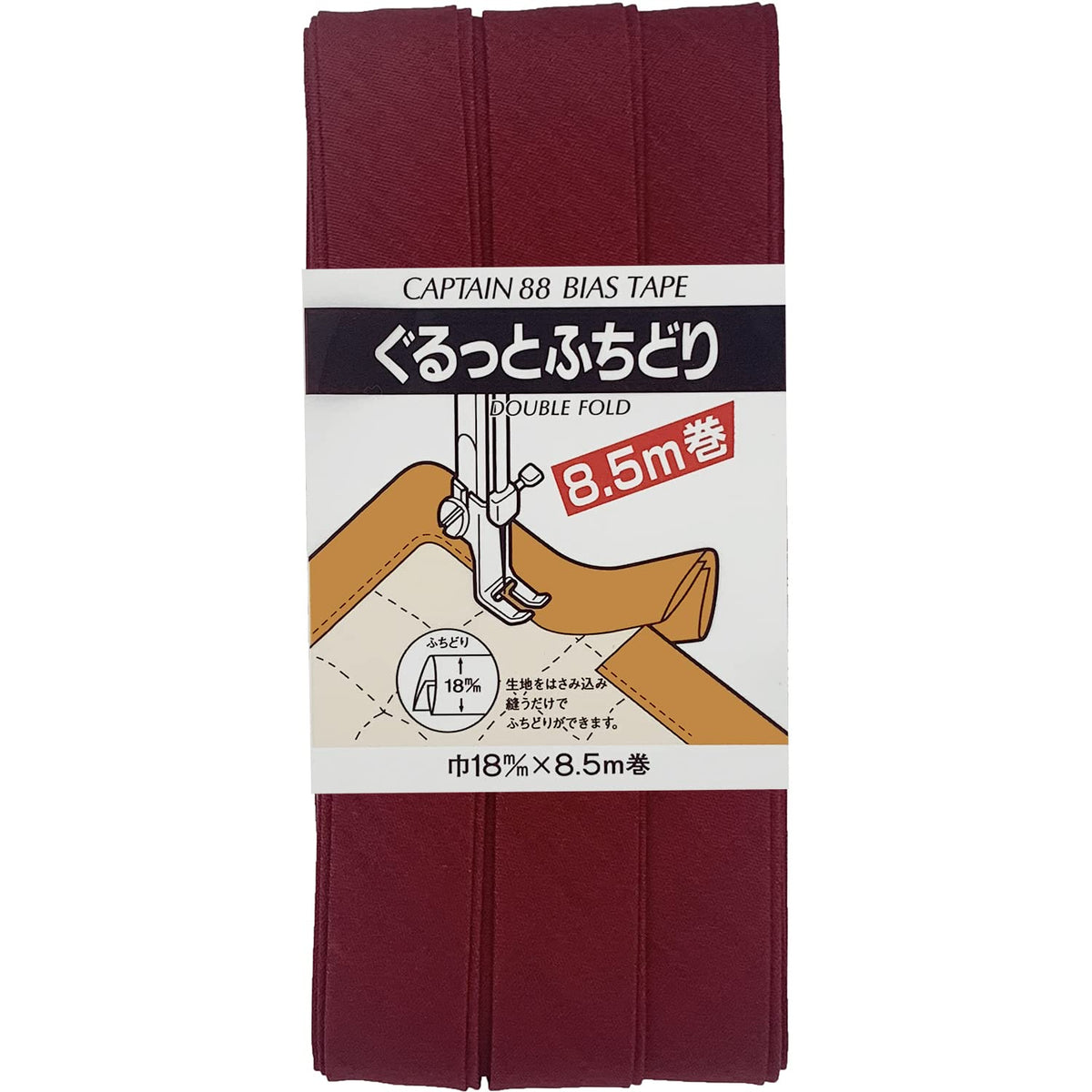 CAPTAIN88 Around hutidori Width 18mmx8 X Rainbow Roll [COL – 583] CP33 – 583