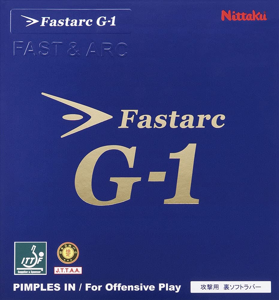 Nittaku MAX NR8702 Table Tennis Rubber Fastark G-1 Soft Back Tension, Black
