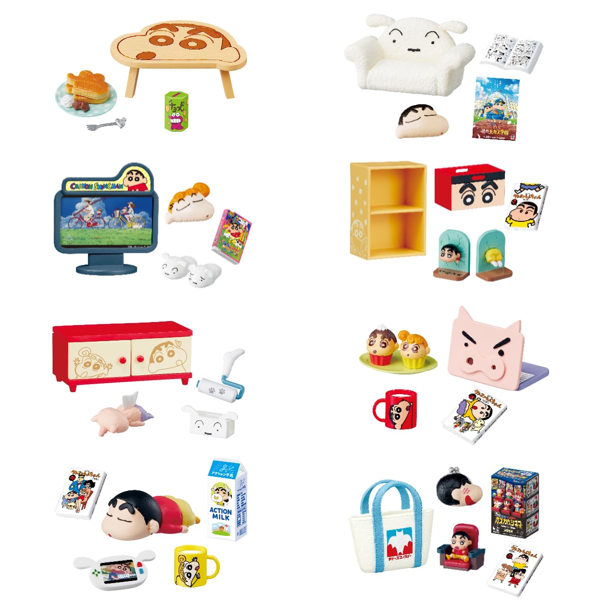 Reement Crayon Shin-chan Shin-chan Room - 1 Box Approx. H 4.5 x W 2.8 x D 2.0 inches (115 x 70 x 50 mm), Made of PVC, ABS