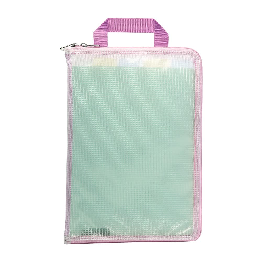 Sonic GS-5546-P Communication Bag, Forget Tangle Bag, A4, With Dividers, Pink