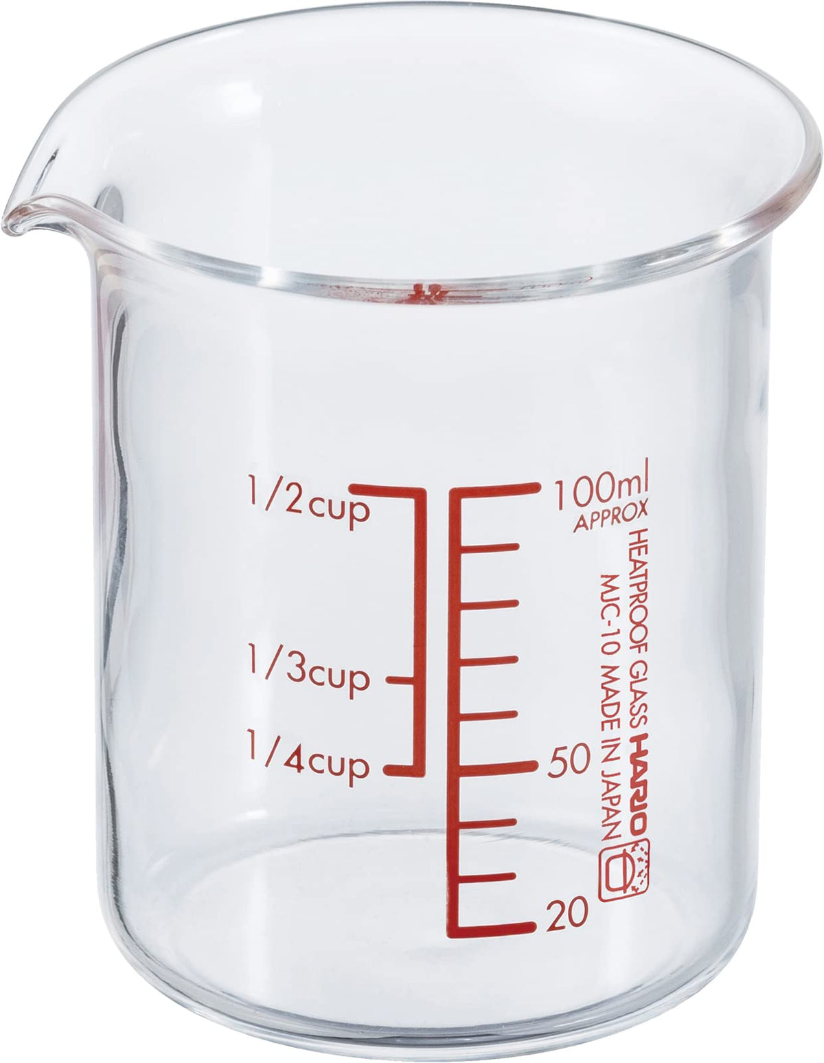 HARIO KB-10-BK Heat Resistant Glass, Single Mouth Bowl, 3.4 fl oz (100 ml), Clear