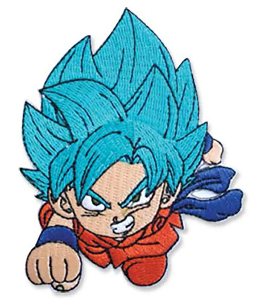 Dragon Ball Super- Goku Ssgss Embroidered Patch 3.5"
