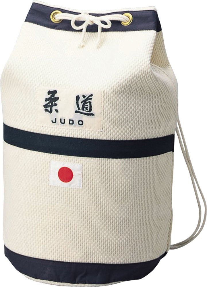 Kusakura JF3 Judo Bag, Judo Sports Bag, Hinomaru Logo, Ivory, Small