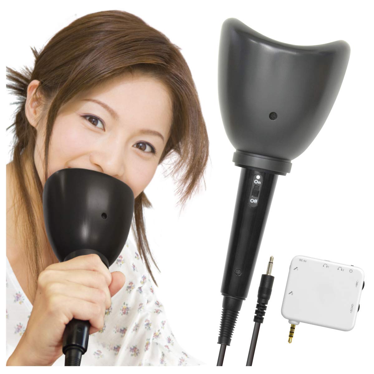 Karaoke Mute Mic 2 Noiseless Microphone for iPad, iPhone, smartphone