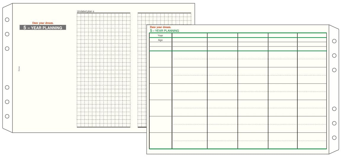 Raymay Fujii DR15 Notebook Refill Date Your Dream Bible Free Daily