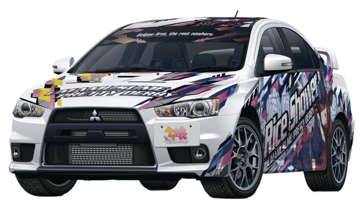 Aoshima Bunka Kyozai 1/24 Itasha Series No.3 Uma Musume Pretty Derby Ver.2 Mitsubishi CZ4A Lancer Evolution X Final Edition '15 Plastic Model (Car)