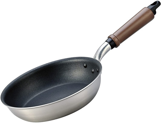 Hokuriku Alumi Hokuriku Aluminum Frying Pan, 7.9 inches (20 cm), Induction Compatible, Platered EM