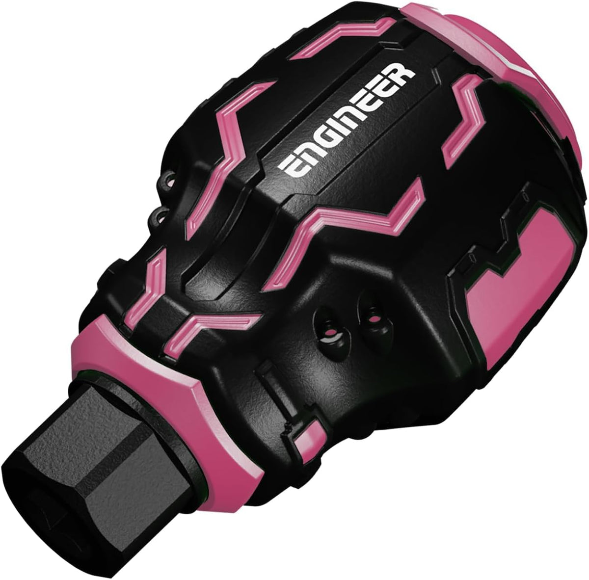 Engineer DZ-90P Ball Grip Screwdriver Handle, 2.16 inch length (Pink Version)