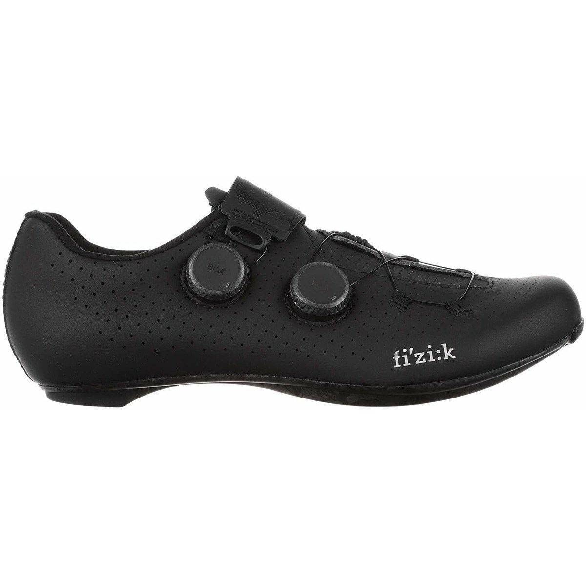 Fizik Vento Infinito Carbon 2, Double Boa Road Full Carbon Cycling Shoes, Black, 5.5