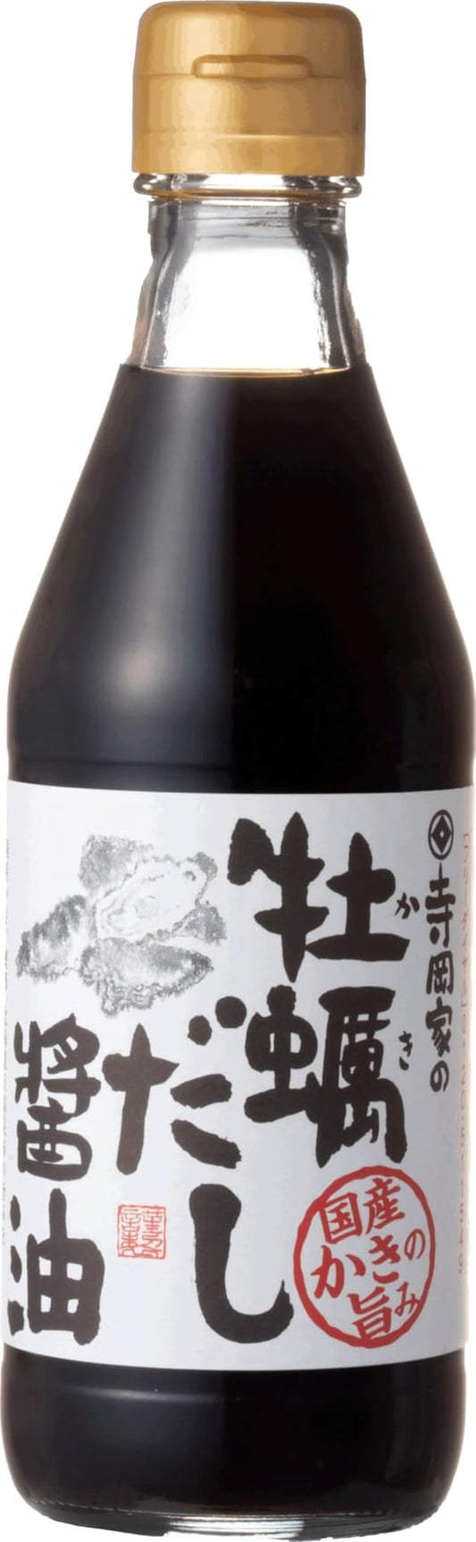 Teraokake Oyster Dashi Soy Sauce (300ml 10.2 Fl Oz) Made in Japan Glass Bottle