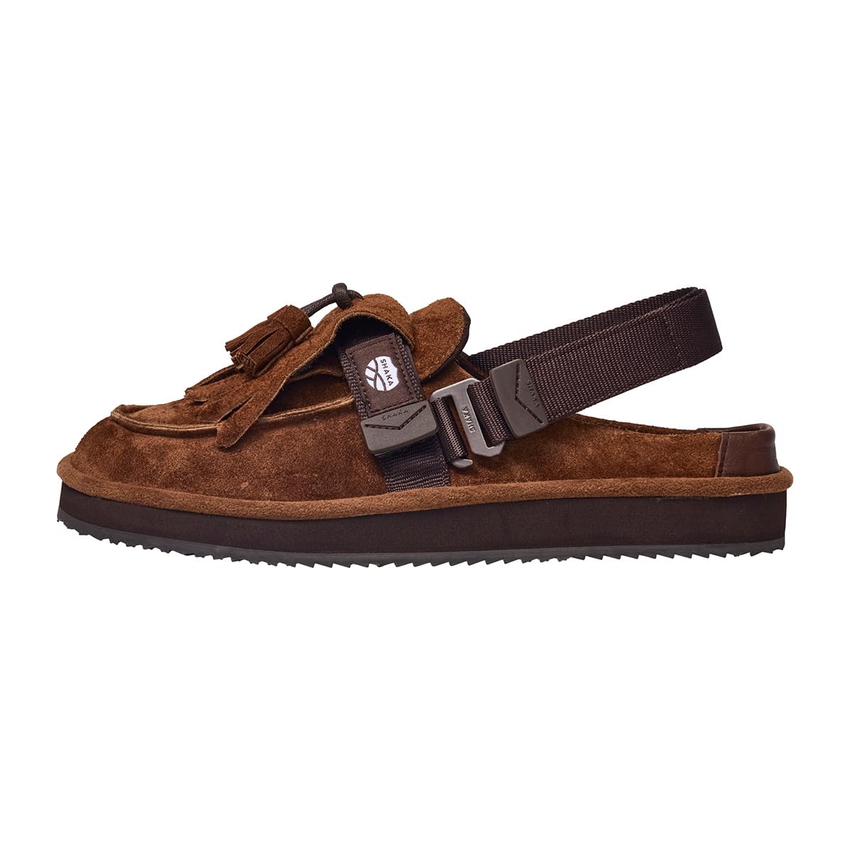 SHAKA(シャカ) Men's Moccasin Mule, Marron, 25.0 cm