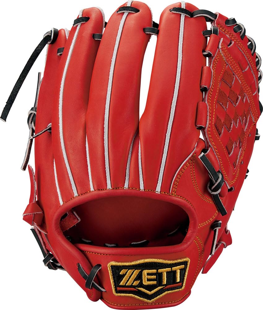 ZETT Hard Glove (Pro Status) 2201 Baseball Soft Glove Hard (bprog566-5819) D Orange/Black LH