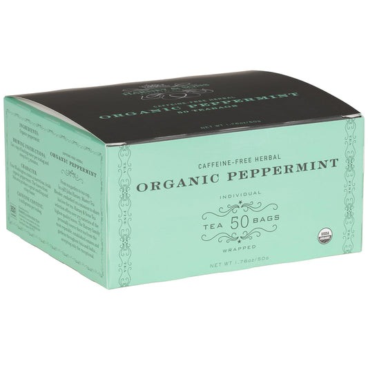 Harney & Sons Organic Peppermint Tea 1.76oz/50g (50 Tea Bags)