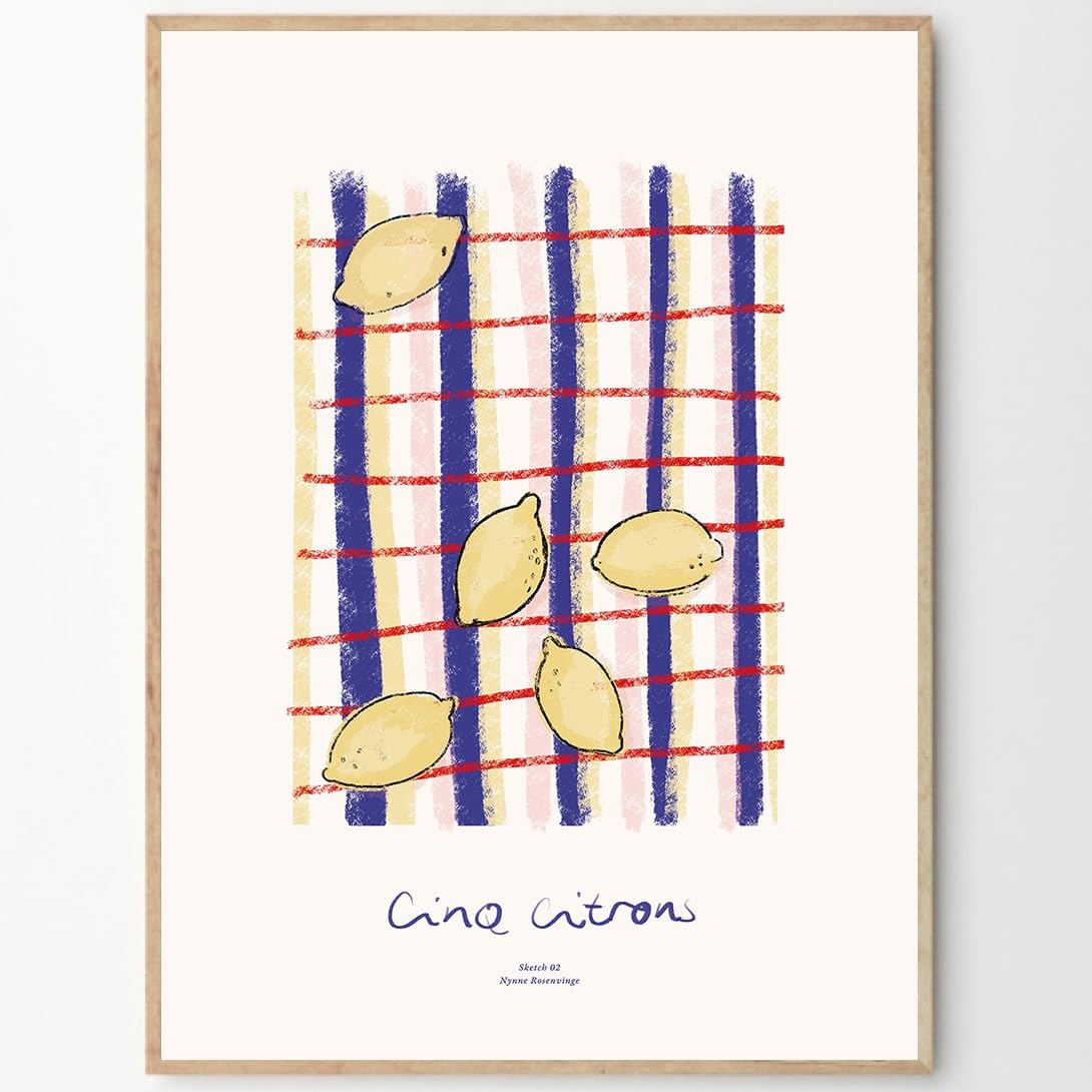 THE POSTER CLUB POSTER CLUB Cinq Citrons 50x70cm Nynne Rosenvinge