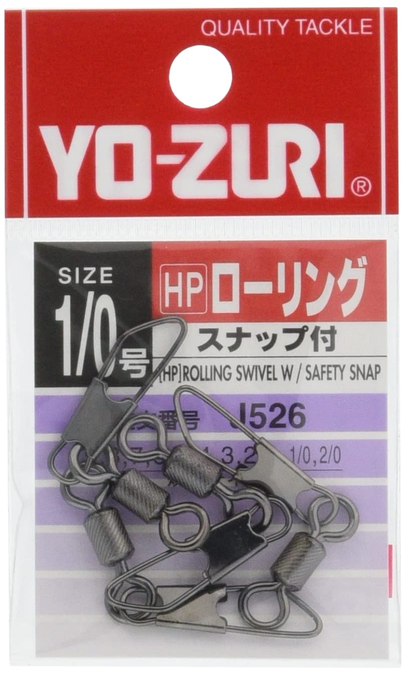 YO-Zuri Miscellaneous Goods/Accessories: [HP] Black with Rolling Snap 1/0