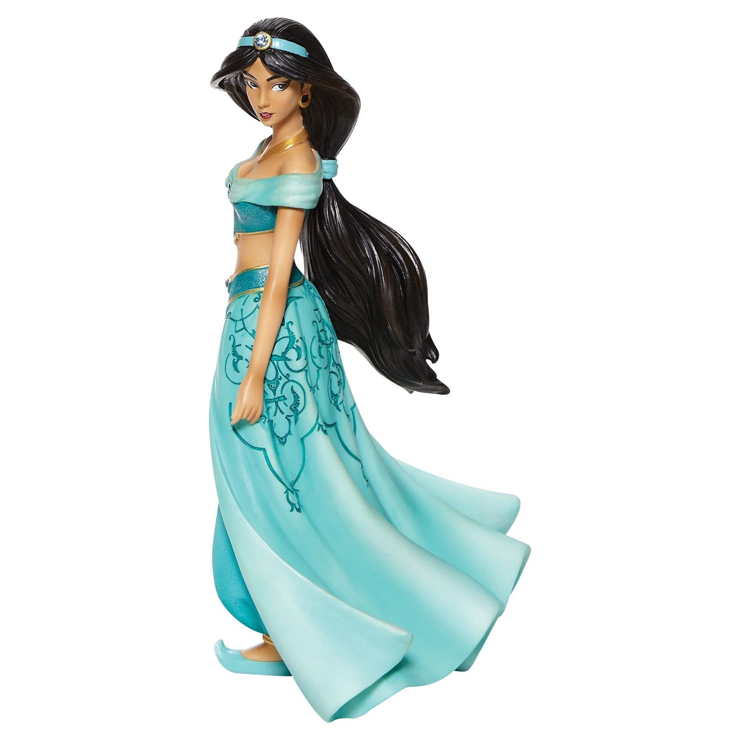 Enesco Disney Showcase Couture de Force Aladdin Jasmine Stylized Figurine, 8.27 Inch, Multicolor