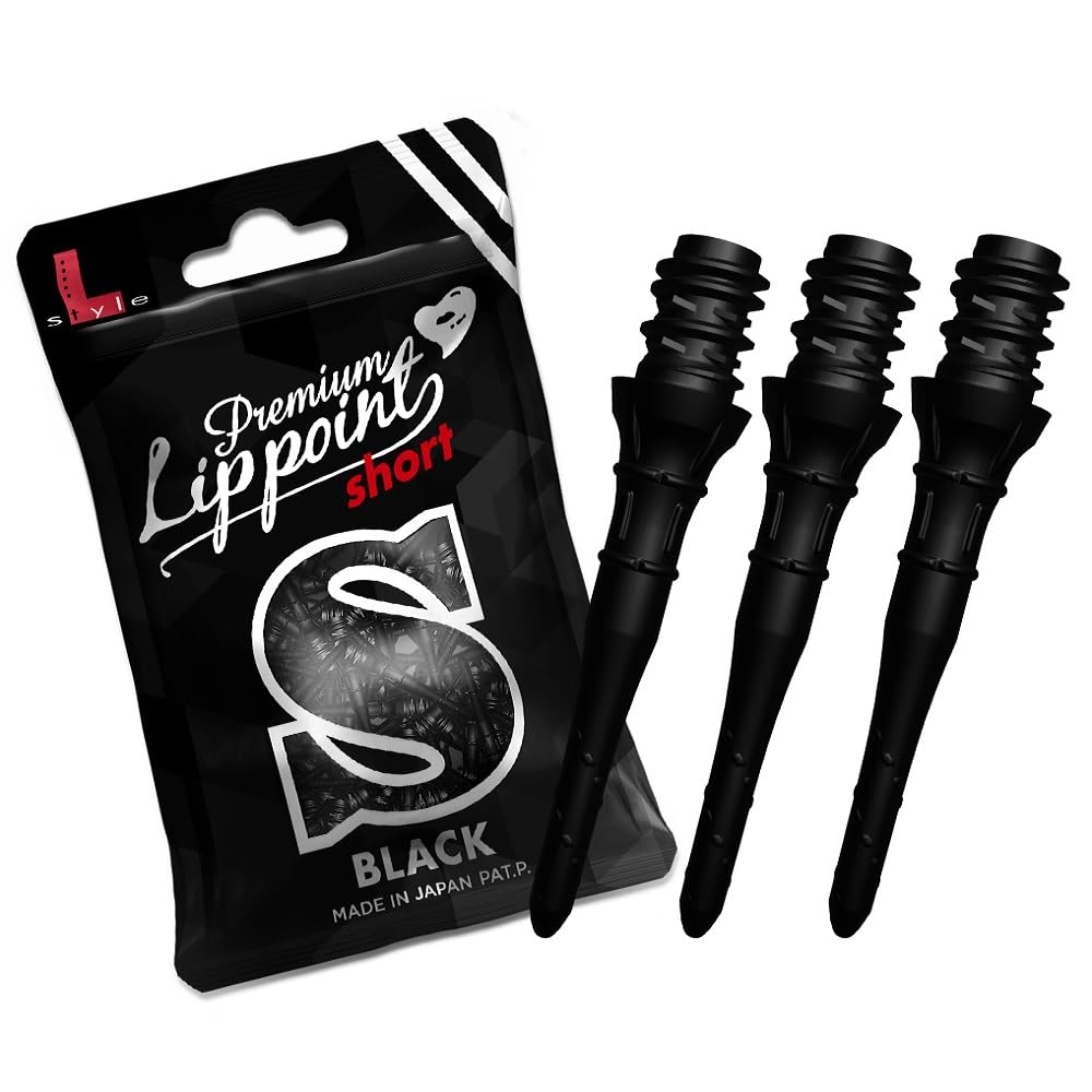 L-style Premium Lippoint - Soft Tip Dart Points – Short – Black – 30 Count