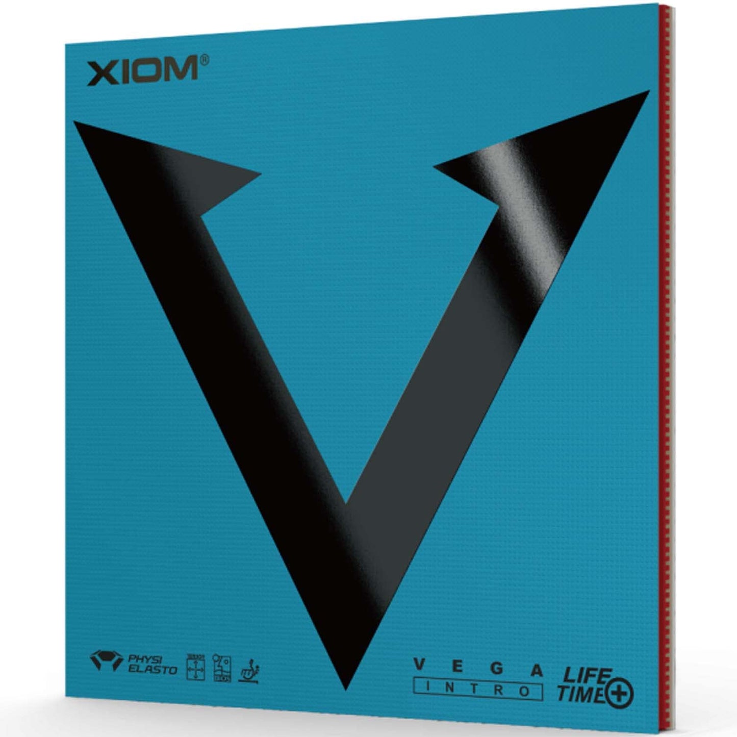 XIOM MAX 10511 Vega Intro Table Tennis Rubber, Soft Back, Black