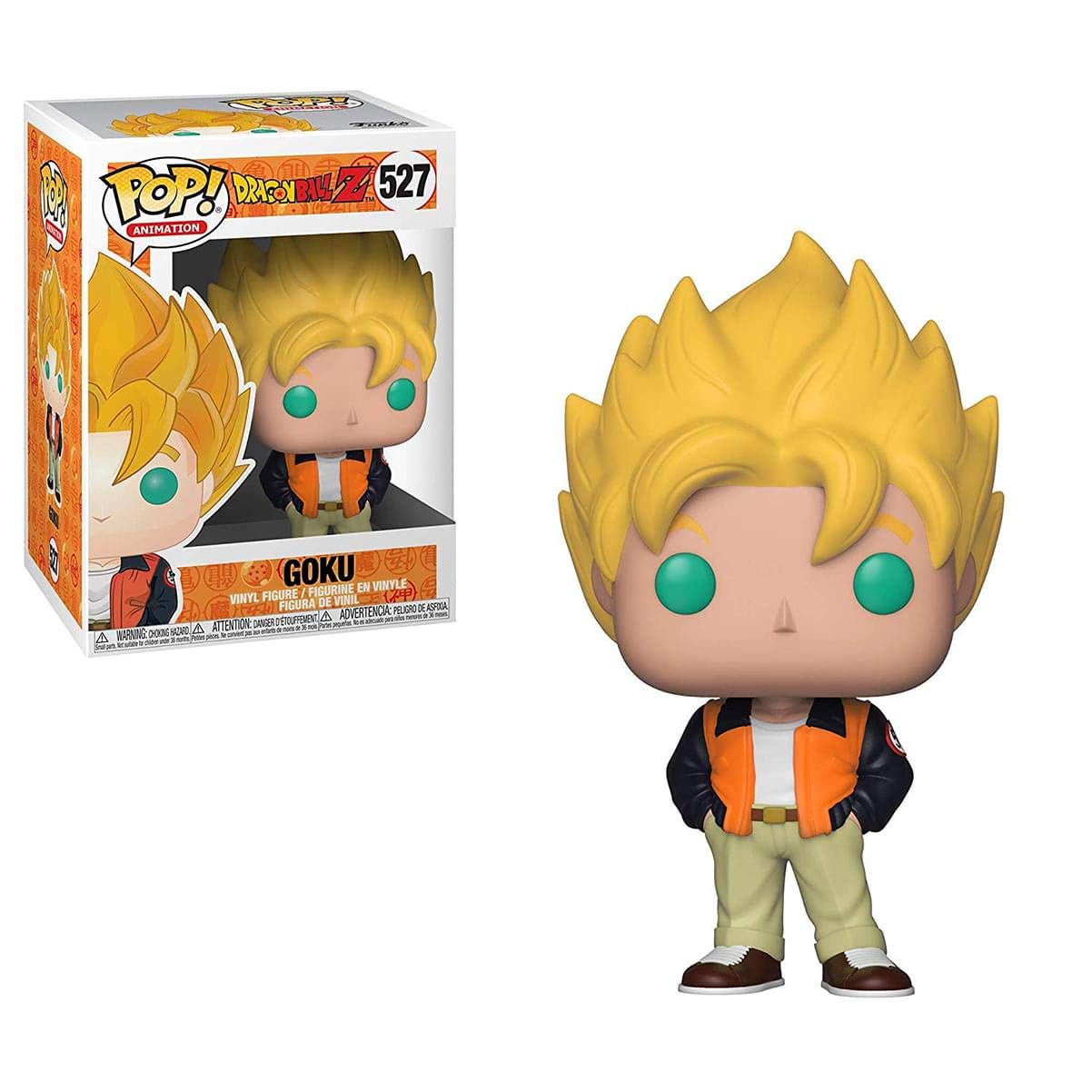 Funko Pop! Animation: Dragon Ball Z - Goku (Casual) Toy, Standard, Multicolor