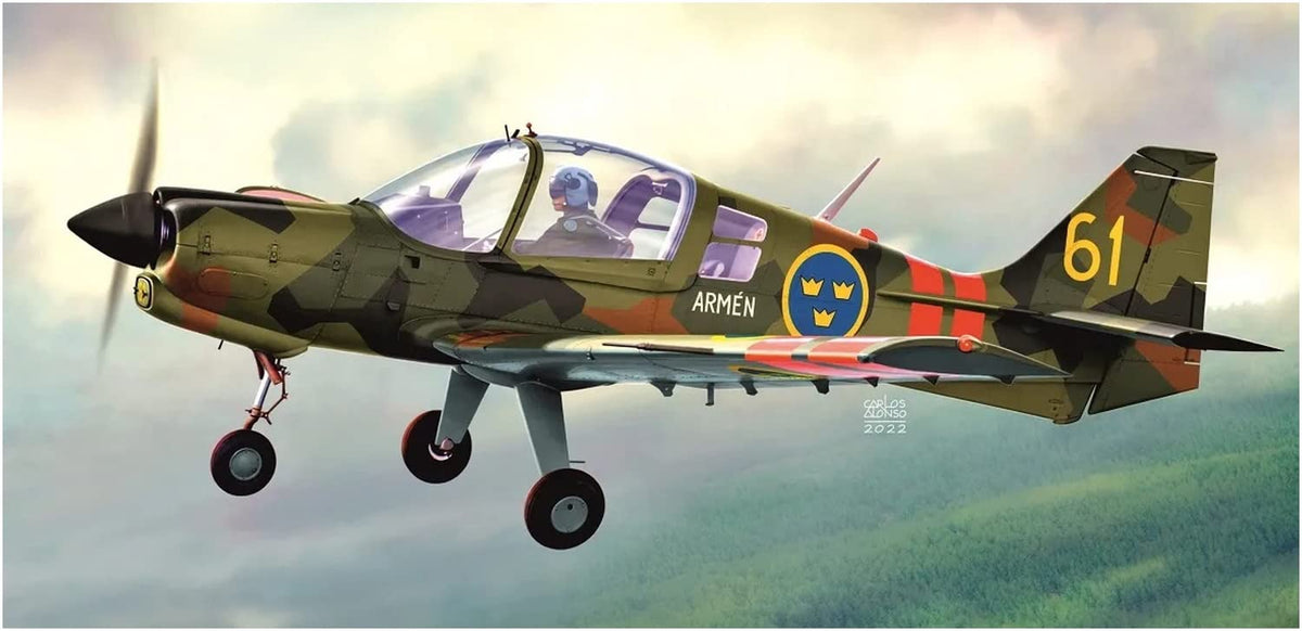 KP model KPM0300 1/72 Swedish Air Force Sk 61 Bulldog Plastic Model Molded Color
