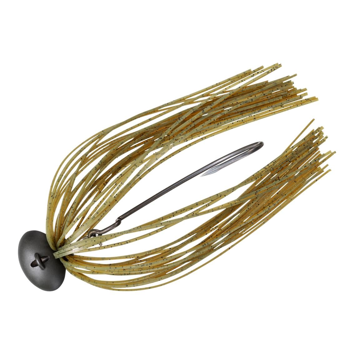 DAIWA Steez Flex Football Joint Jig, 0.2 oz (5 g), Green Pumpkin