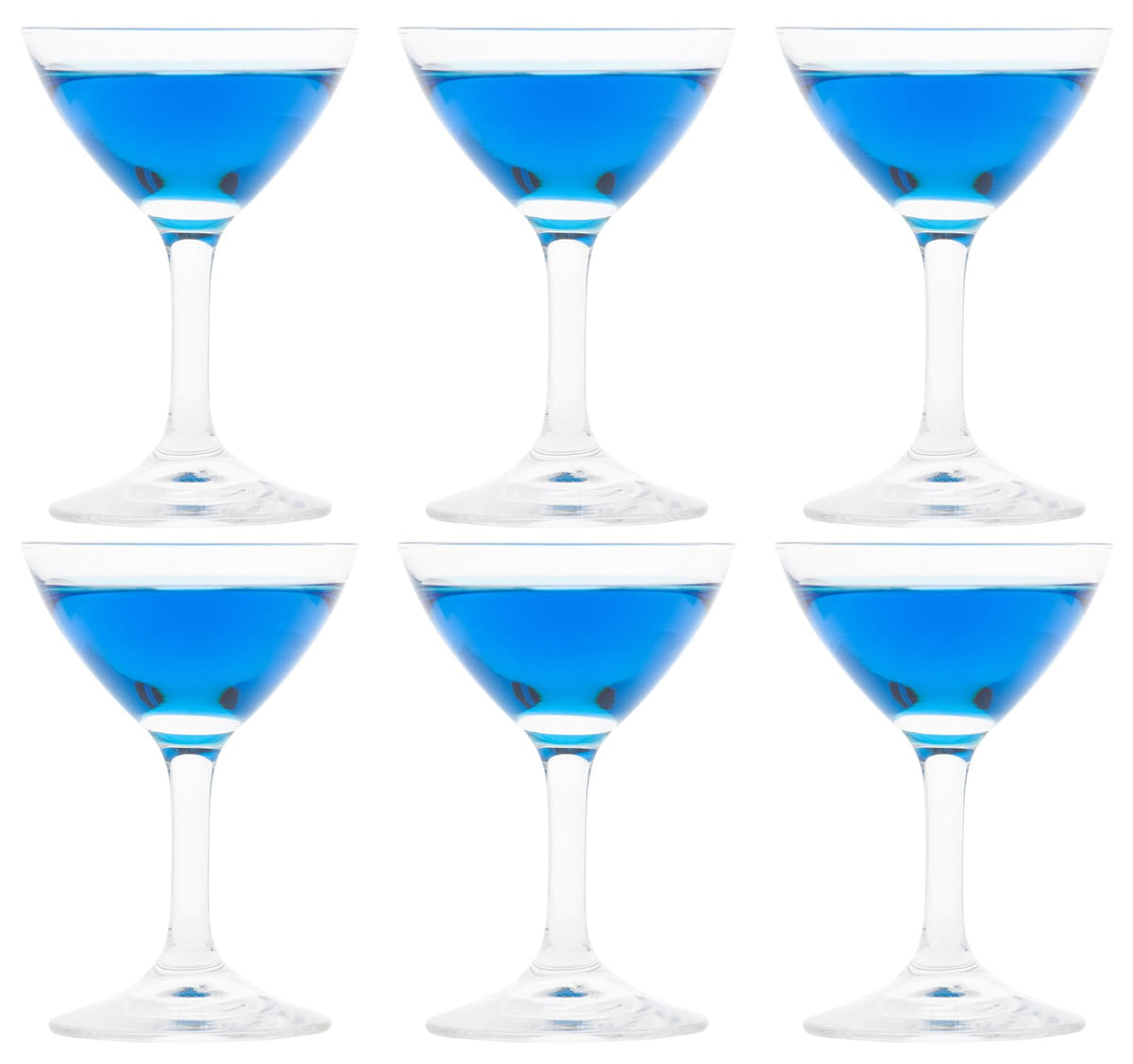 Toyo Sasaki Glass 32833HS Cocktail Glass, 2.8 fl oz (85 ml), Made in Japan, Dishwasher Safe, Shatter-Resistant, Set of 6