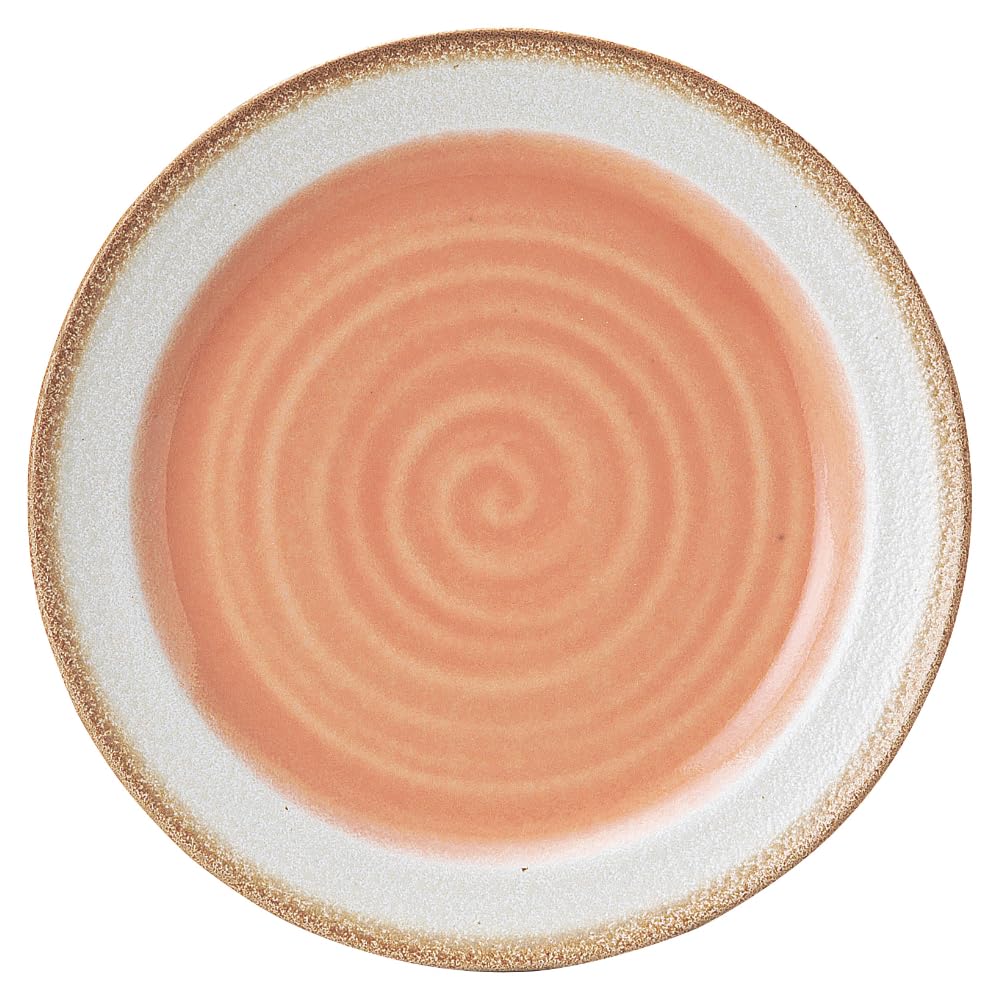 花伝(Kaden) Hanaden Koyo 54526004 Koyo Pottery Rose, 7.0 Flat Plate, Japanese Tableware, Mino Ware, Dishwasher Safe, Made in Japan