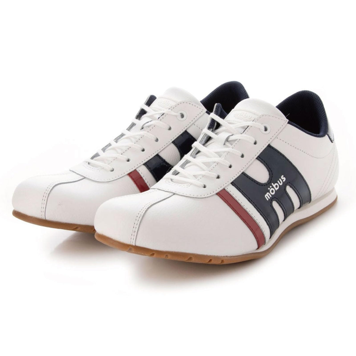 MOBUS(モーブス) Unisex Leather Sneaker MUNDEN2 (White/France, US Footwear Size System, Adult, Men, Numeric, Medium, 11)