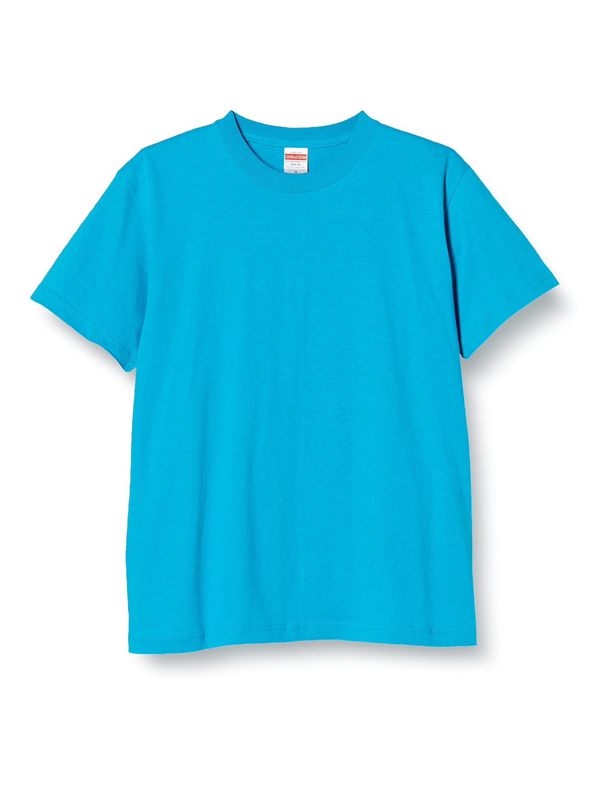 United Athle Men's 5.6 oz. Tee L Turquoise Blue