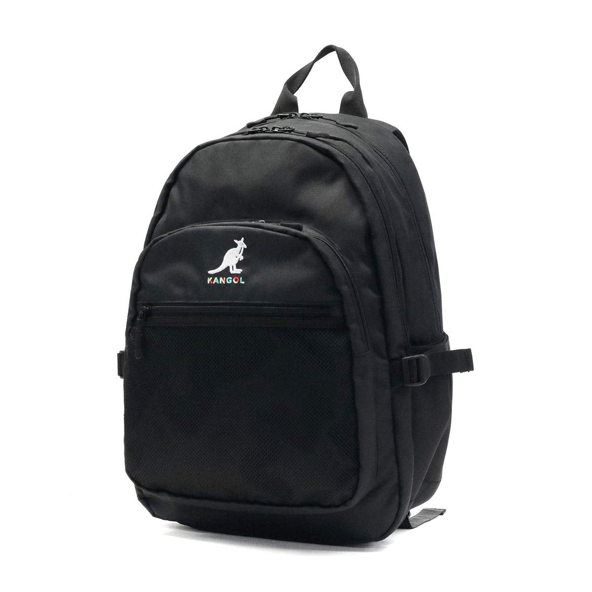 Kangol Backpack, Embroidered Logo, Mesh Pocket, 2 Layers, Lightweight, Multi-functional, Can Store a PC, Multi