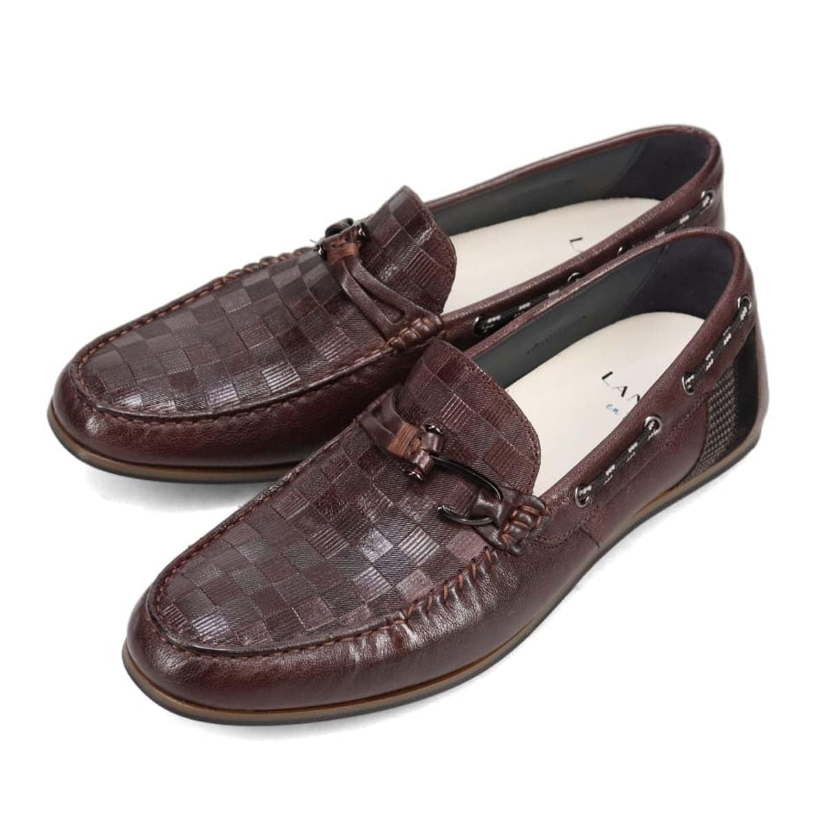 LANVIN en Bleu(ランバンオンブルー) Men's Dr Driving Style Loafer, DBR, 26.0 cm 2E