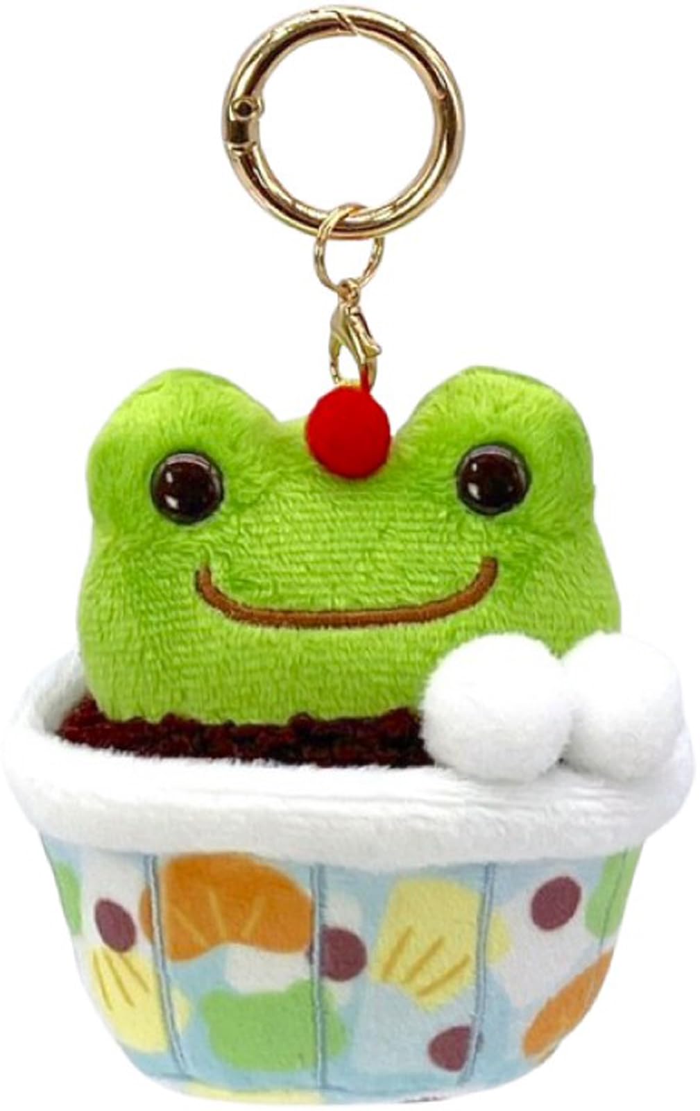 Nakajima Corporation Frog Pickles Retro Cafe Mascot, Matcha Anmitsu 211026-25 H8 x W7.5 x D6.5 cm