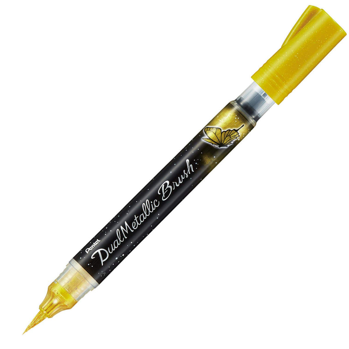 Pentel XGFH-DX Dual Metallic Brush, Gold