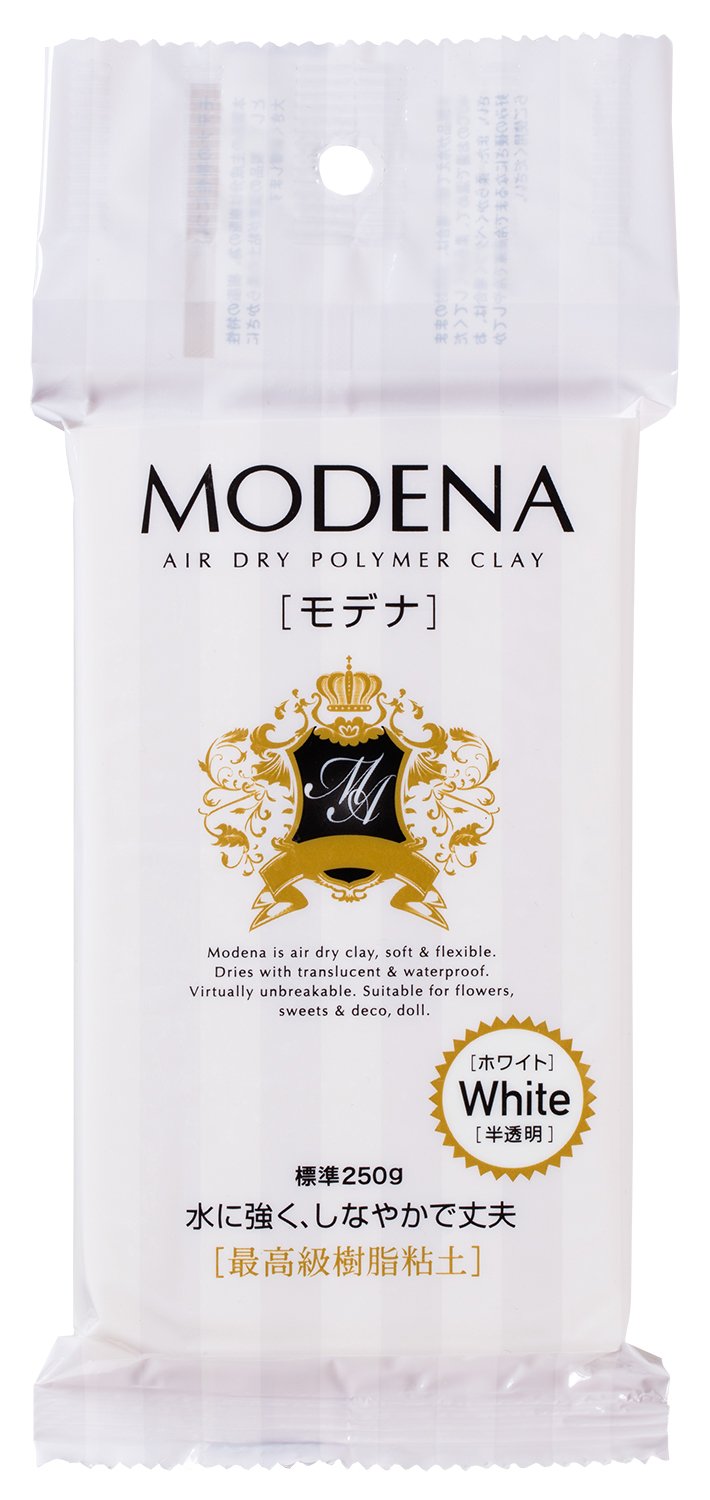 Pajico 303109 Resin Clay, Modena White, 8.8 oz (250 g), White, Made in Japan