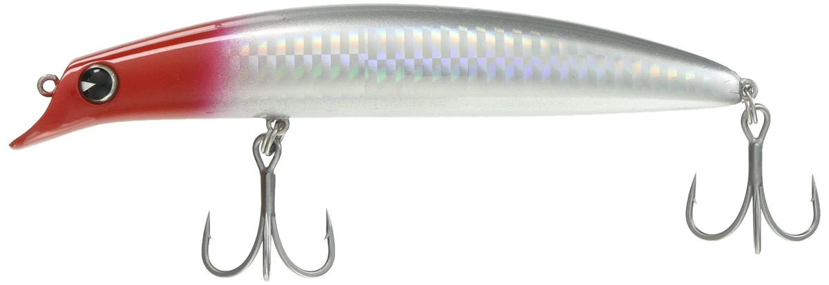 AMS Design (ima) #GR130-101 Minnow Sasuke Rigid Lure, 5.1 inches (130 mm), 0.9 oz (25 g), Red Head