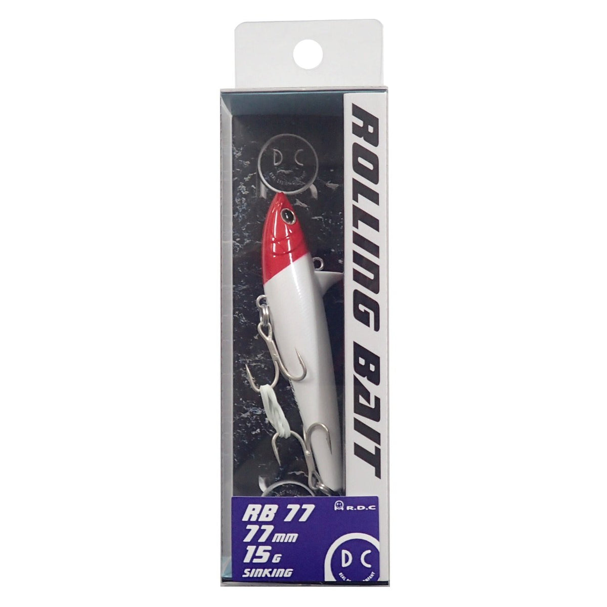 TackleHouse Vibration R.D.C Rolling Bait, 3.0 inches (77 mm), 0.5 oz (15 g), Red Head #01 RB77 Lure