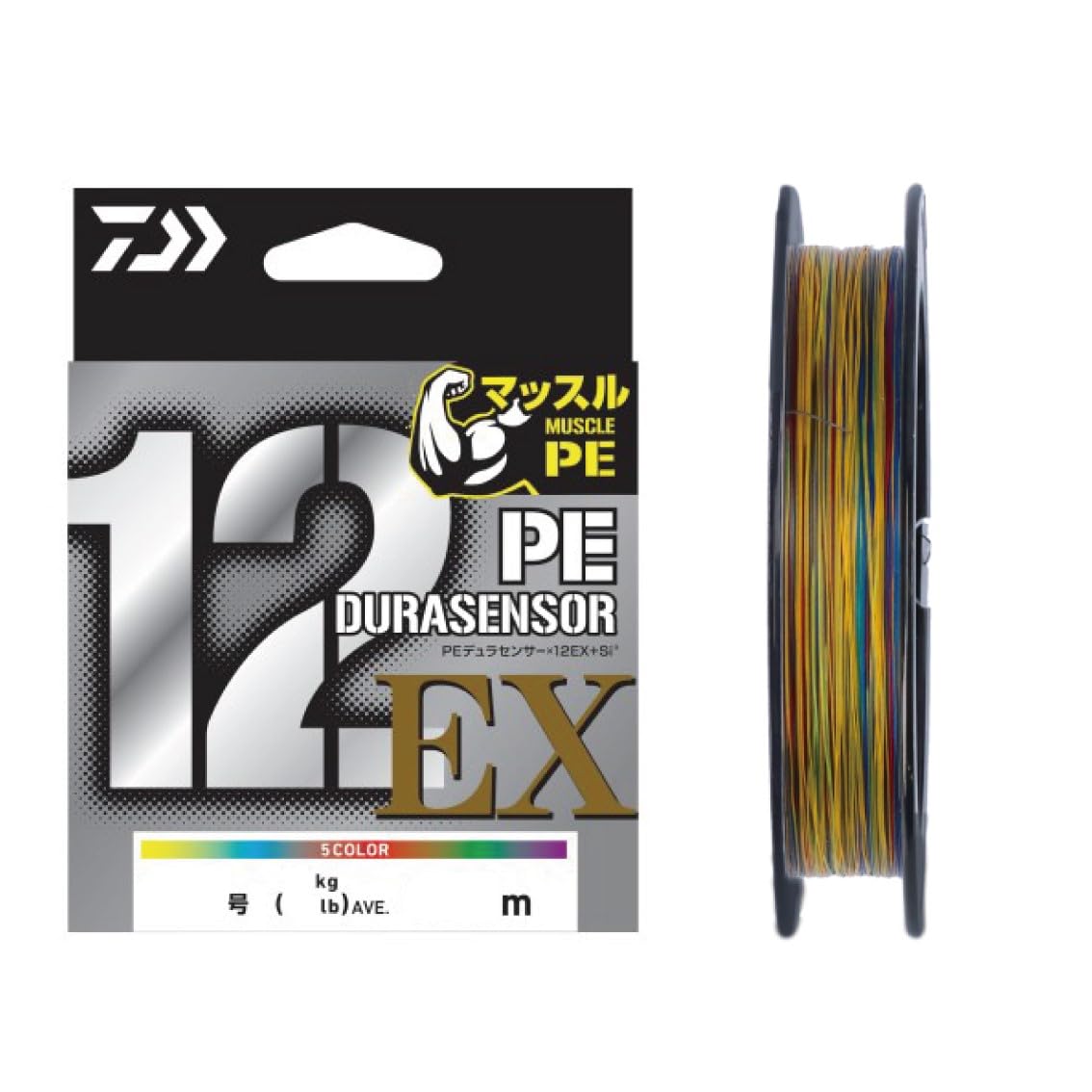 DAIWA 5C1.5-300 PE Line, 12 Strands PE Dura Sensor x 12EX
