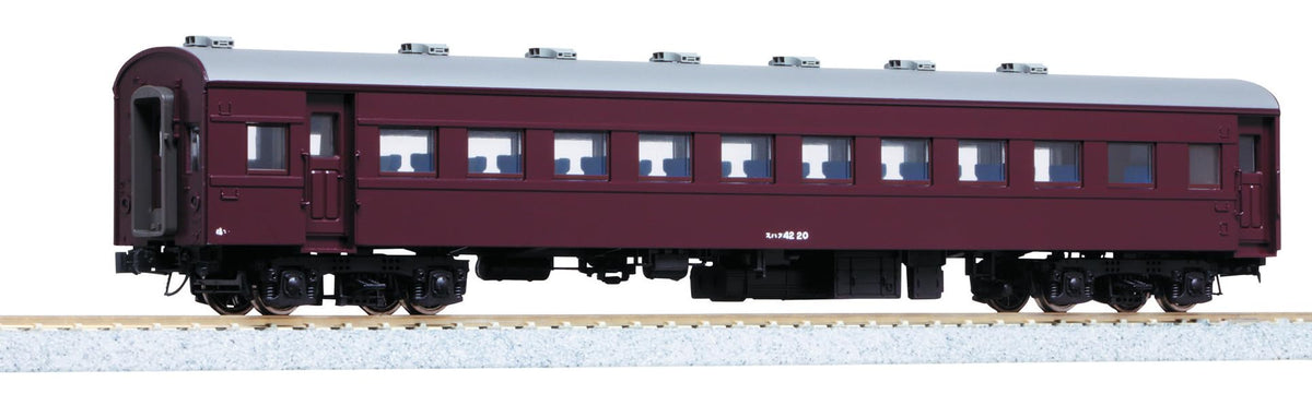 KATO HO Gauge Suhaf 42 Brown Train Model Passenger Car 1-508