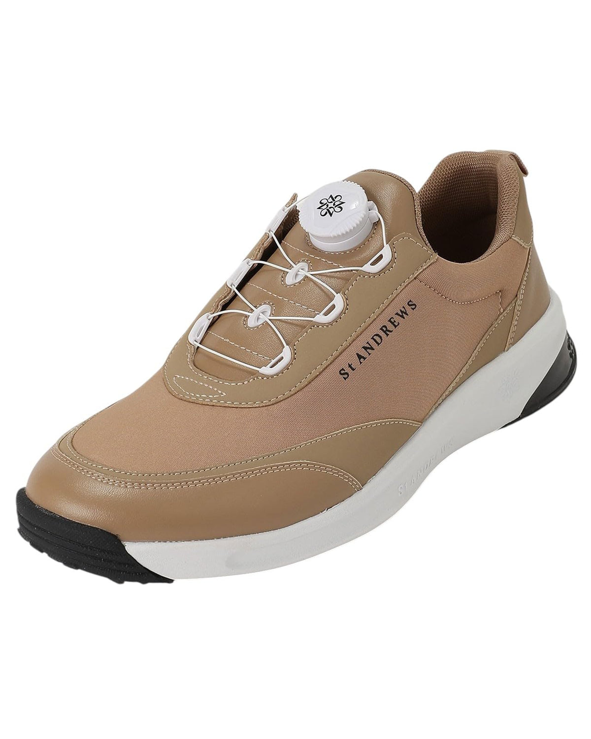 St ANDREWS(セントアンドリュース) Men's Classic Golf Shoe, 040_Beige, XX-Large